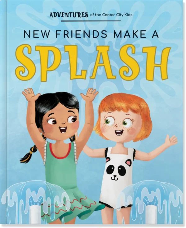 Book cover: new friends make a splash