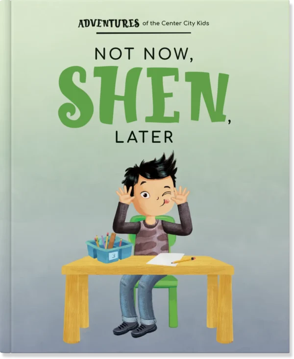 Book cover: not now, Shen, later